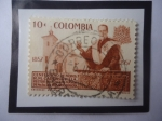 Sellos de America - Colombia -  Monseñor, Rafael María Carrasquilla Ortega (1857-1930)-Centenario de su Nacimiento (1857-1957)