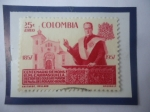 Stamps Colombia -  Monseñor, Rafael María Carrasquilla Ortega (1857-1930)-Centenario de su Nacimiento (1857-1957)