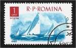 Stamps Romania -  Deportes en barco, Veleros