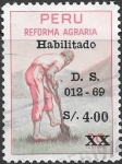 Stamps Peru -  reforma agraria