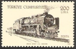 Stamps Turkey -  locomotoras
