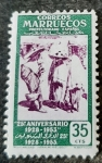 Sellos de Europa - Espa�a -  Marruecos español. 25º Aniversario del primer sello marroquí