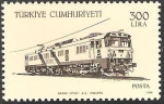 Stamps Asia - Turkey -  locomotoras