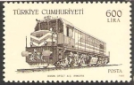 Stamps Turkey -  locomotoras