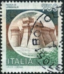 Sellos de Europa - Italia -  Castillo Urbisaglia