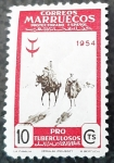 Stamps Spain -  Marruecos español. Pro tuberculosos