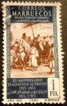 Stamps : Europe : Spain :  Marruecos español. 30º Aniversario de la Exaltación al trono de S.A. el Jalifa