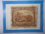 Stamps Colombia -  Café Suave - Recolectores - Sello de 5 Ctvs. Año 1932.