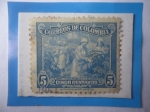 Stamps Colombia -  Café Suave- Serie:Promoción del Café- Recolectoras de Café- Caponeras-Selo de 5 Ctvs. Año 1949