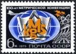 Stamps Russia -  Aniversarios del Centenario, Centenario de la Convención Métrica Internacional