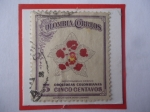Sellos de America - Colombia -  Odotoglossum Crispu- Serie: Oequídeas Colombianas- Sello de 5 ctvos. Año 1947