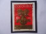 Sellos de America - Colombia -  Poporo- Consejo de Gestión C.C.E.P.- U.P.U. Bogotá 1967- Sello de 30 Ctvs. Año 1967.