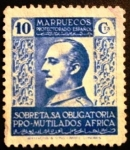 Stamps Spain -  Marruecos español. Beneficencia. Pro mutilados de guerra