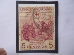 Stamps Colombia -  Cruz Roja Nacional- III Centenario de Sn.Pedro Claver Corberó (1654-1954)-Misionero de Cataluña-Espa