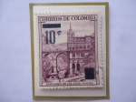 Stamps Colombia -  Santuario de Nuestra Sra. de las Lajas-Nariño-Pasto- Iglesia Estilo Neolítico del Arq. J.Gilberto Pé