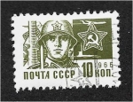 Stamps : Europe : Russia :  Soldier of the Red Army