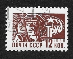 Stamps Russia -  Steel Worker