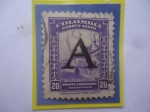 Stamps Colombia -  Bogotá Colonial-Calle Colonial- Sobreimpreso con la 