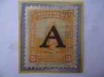 Stamps Colombia -  Monumento Precolombino - Sobreimpreso con la 