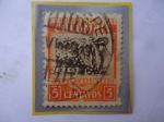 Stamps Colombia -  Café - Serie: Recursos Nacionales - Sello de 5 Ctvs. Año 1932.