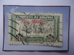 Stamps Bolivia -  IV Centenario de la Fundación de la Paz (1548-1948)- Capitán Español Alfonso de Mendoza.