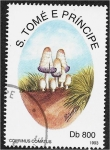 Sellos de Africa - Santo Tom� y Principe -  Hongos 1993, Coprinus comatus