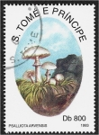 Stamps So Tom and Prncipe -  Hongos 1993, Psalliota arvensis