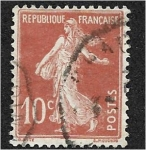 Stamps France -  Semeuse fondo rayado, Semeuse lignée