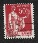 Stamps France -  Alegoría de la paz, Tipo Paz (IIB)