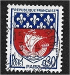 Stamps France -  Escudo de Armas, Troyes