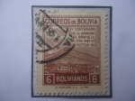 Stamps : America : Bolivia :  IV Centenario de la Aparición del Señor de la Vera Cruz (1550-1950)-Potosi-Boloivia.