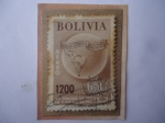 Stamps : America : Bolivia :  VII periodo de Sesiones de la SEPAL- la Paz-Unidad Económica Continental1957.