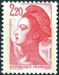 Stamps France -  Liberté de Gandon