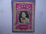 Stamps Panama -  General José Antonio Remón Cantera (1808-1955)-Presidente (1952/55)-Sello de 3 Ctvos.