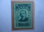 Stamps Panama -  Pedro José Sosa (1851-1898) Ingeniero del Canal de Panamá-Ferdinand de Lesseps (1805/94) Diplomático