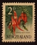 Stamps New Zealand -  Flores
