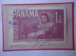 Stamps Panama -  Rehabilitación de Menores - Sello de 1 Centésimo de Balboa. Año 1961.