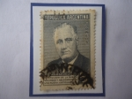 Stamps Argentina -  Franklin D. Roosevelt (1882-1945)-Presi. 32 (1933/45)-1er.Aniv. de su Muerte (1945/46)