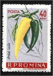 Stamps Romania -  Verduras, Ají (Capsicum annuum)