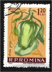 Stamps Romania -  Verduras, pimentón (Capsicum annuum))