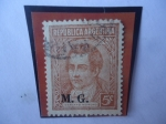 Stamps Argentina -  Mariano Moreno (1778-1811) Abogado-Serie: Ministrio de Guerra 