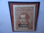 Sellos de America - Argentina -  Mariano Moreno (1778-1811)- Abogado- Serie: Servicio Oficial
