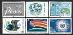 Stamps ONU -  Año Internacional de la Paz (New York-Ginebra- Viena)