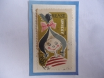 Stamps Brazil -  UNICEF-Fondo de las Naciones Unidas para la Infancia- Chica con peinado 