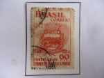Stamps Brazil -  Escudo de Armas- Centenario de la Fundación de la Ciudad de Mococa-Sao Paulo (1856-1956).