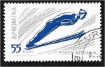 Stamps Romania -  Deporte de invierno, Salto de esquí
