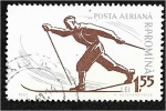 Stamps Romania -  Deporte de invierno, Esquí de fondo