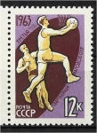 Stamps Russia -  Tercera Spartakiad de los Pueblos, Baloncesto