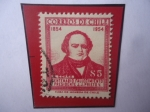 Stamps Chile -  Mariano Egaña (1793-1846) Abogado-Redactor Costitución del 1833-Cent. Muerte de J.J.Prieto (1854-195