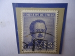 Stamps Chile -  General Ramón Freire Serrano (1787-1851)- Presidente (1827)